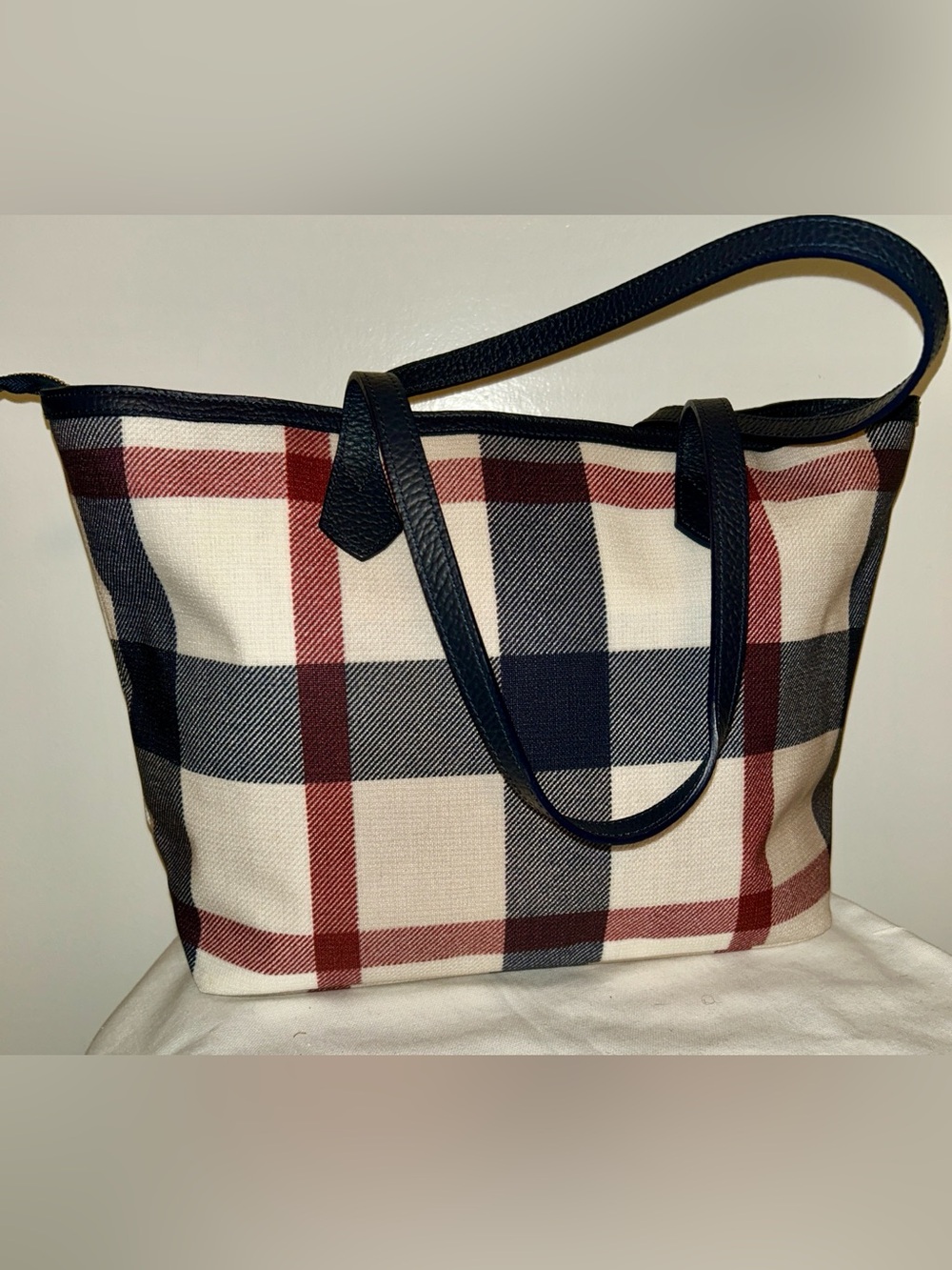 Blue Label Crest bridge (Burberry) Tote Bag with Cherry Charm. Like New! - Picture 6 of 14